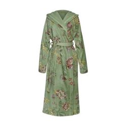 Pip Studio Secret Garden Badjas - Groen - XXL