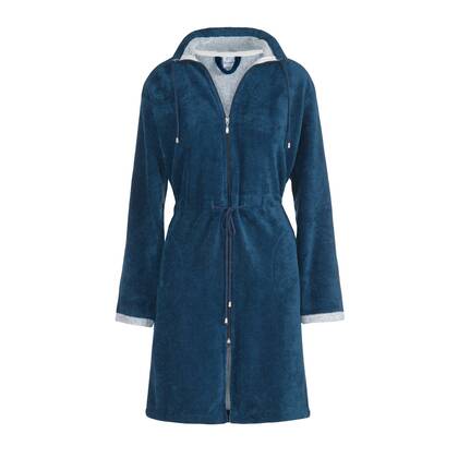 Chicago Badjas Navy | XL | Blauw | Katoen | Polyester | Bamboe