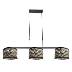 Steinhauer - hanglamp - Stang - zwart - bamboe metaal - grote