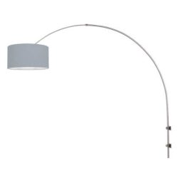 Steinhauer - wandlamp - Sparkled Light - staal - linnen metaal - E27