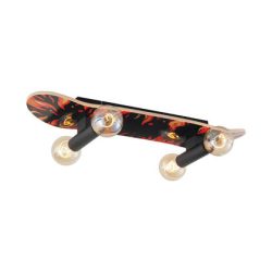 QAZQA Wandlamp zwart met rood 80cm - Skateboard