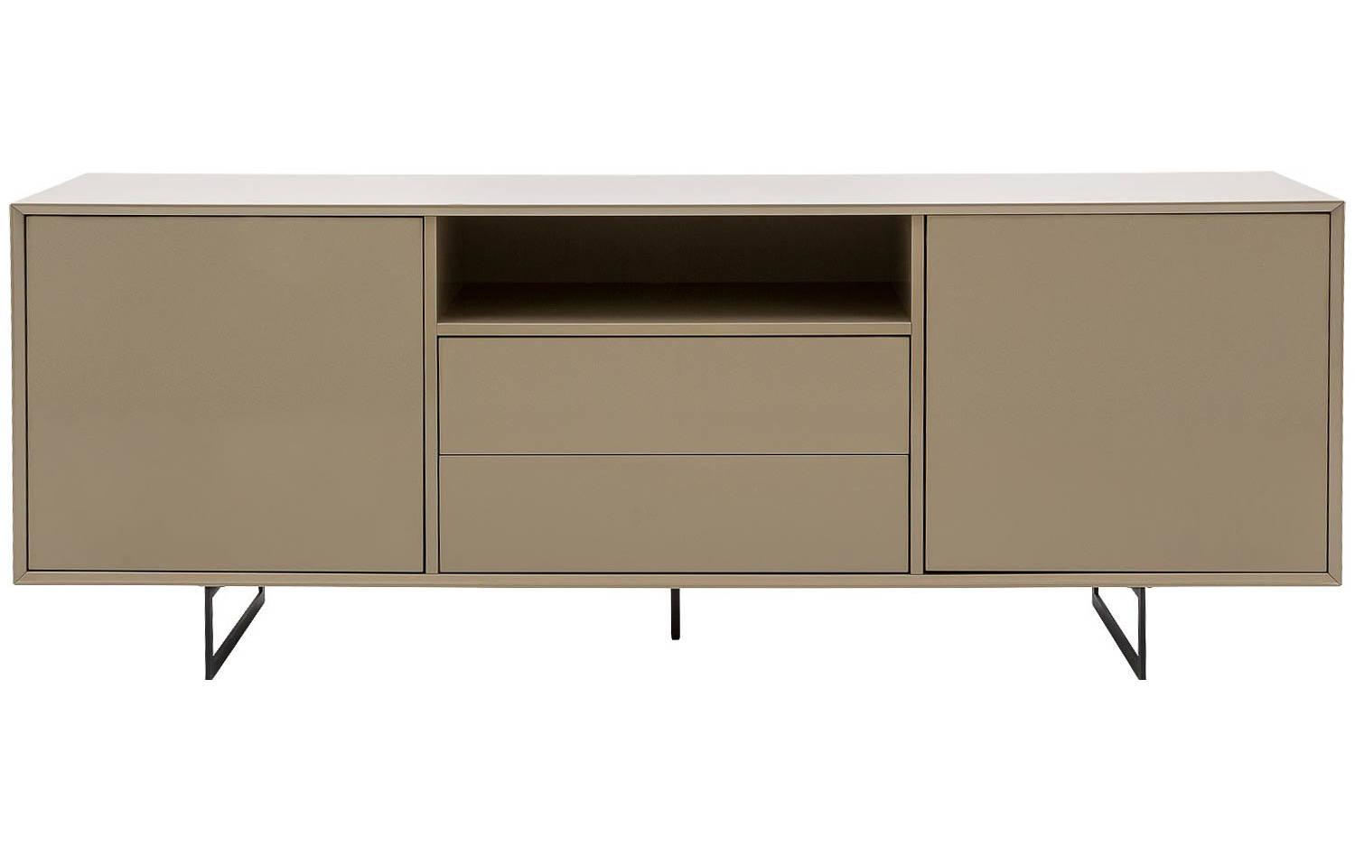 Goossens Basic Dressoir Vienna, 2 deuren 2 laden met 1 open vak