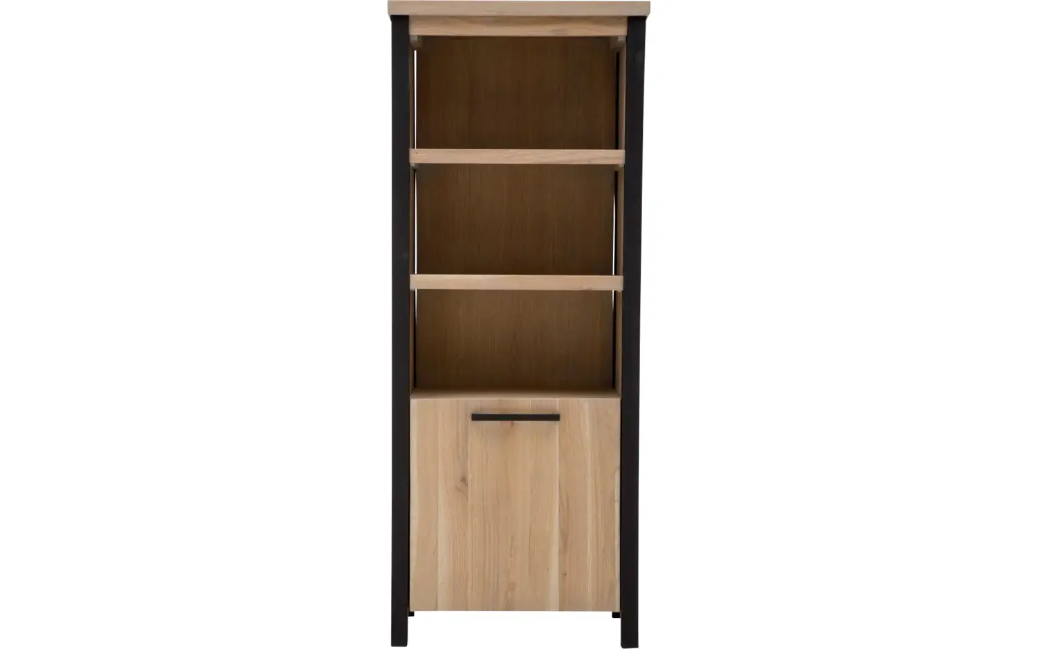Goossens Boekenkast Santos, 1 deur, 3 open vakken 180 cm hoog