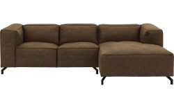 Goossens Bank Calvin groen, micro leer, 2-zits, modern design