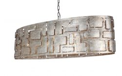 Goossens Excellent Hanglamp Cecile, Hanglamp ovaal met 8 lichtpunten + 1 led onderspot
