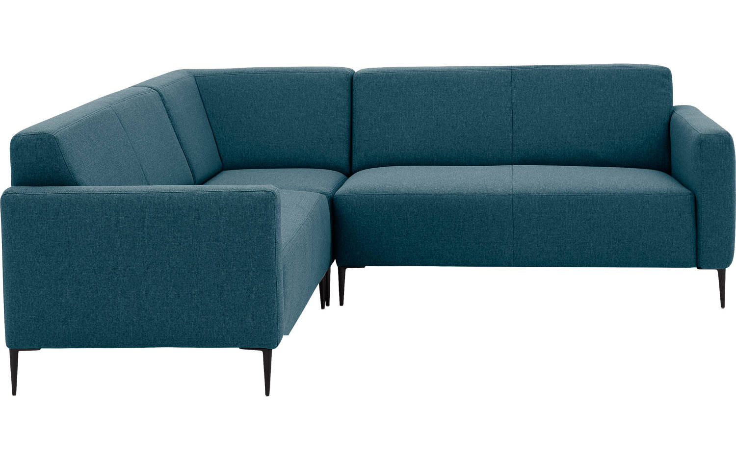Goossens Bank Key West blauw, stof, 2-zits, modern design