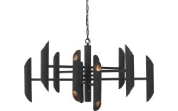 Goossens Excellent Hanglamp Liando, Hanglamp ovaal met 20 lichtpunten + led onderspot