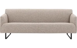 Goossens Excellent Bank Montreal bruin, stof, 3-zits, modern design