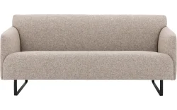 Goossens Excellent Bank Montreal bruin, stof, 2,5-zits, modern design