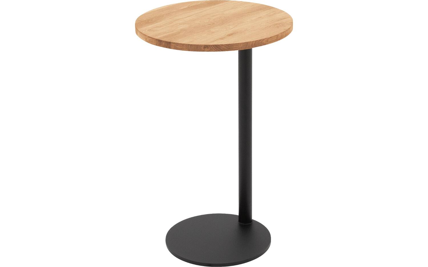 Goossens Nachtkastje Runt, hout eiken blank, stijlvol landelijk,