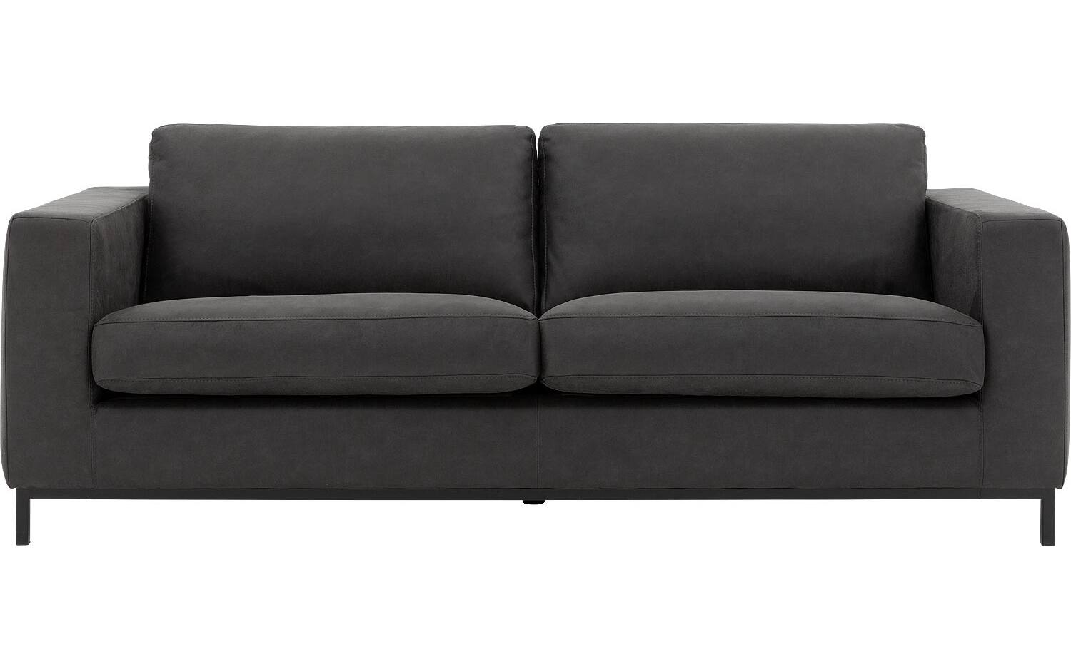 Goossens Bank Maxima grijs, micro leer, 3-zits, elegant chic