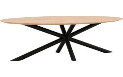 Goossens Excellent Eettafel Gs-1302, Ovaal 260 x 130 cm