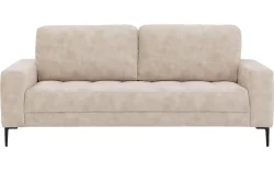 Goossens Bank Coco beige, stof, 3-zits, stijlvol landelijk