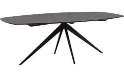 Goossens Excellent Eettafel Uniek, Semi ovaal 180 x 100 cm
