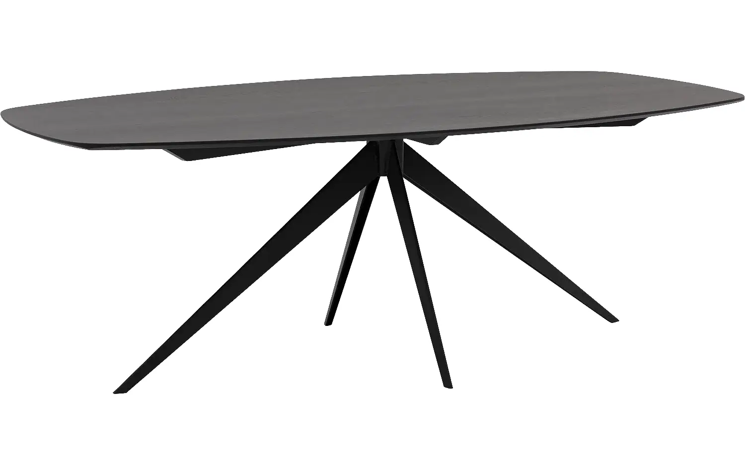 Goossens Excellent Eettafel Uniek, Semi ovaal 180 x 100 cm