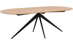 Goossens Excellent Eettafel Uniek, Semi rond 260 x 100 cm