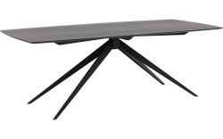 Goossens Excellent Eettafel Uniek, Semi rechthoekig 220 x 100 cm