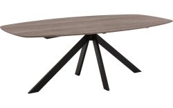 Goossens Excellent Eettafel Uniek, Semi ovaal 260 x 120 cm