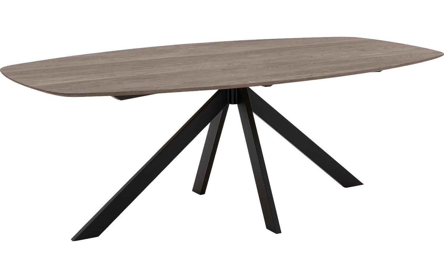 Goossens Excellent Eettafel Uniek, Semi ovaal 260 x 120 cm