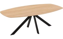 Goossens Excellent Eettafel Uniek, Semi ovaal 260 x 120 cm