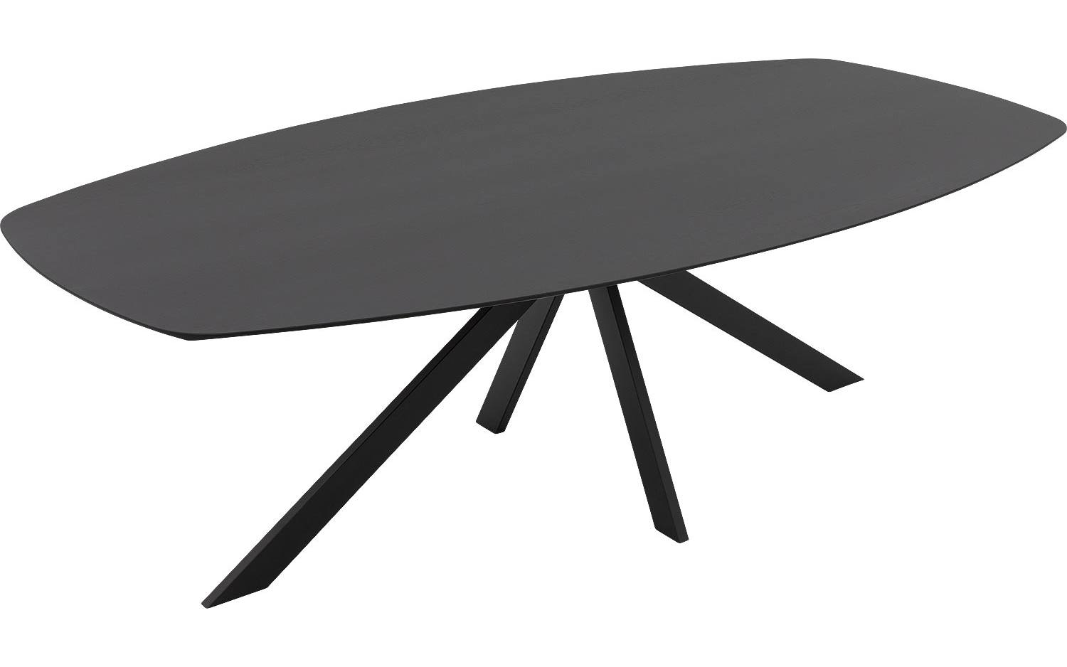 Goossens Excellent Eettafel Uniek, Semi ovaal 240 x 120 cm