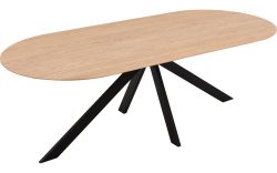 Goossens Excellent Eettafel Uniek, Semi rond 240 x 100 cm