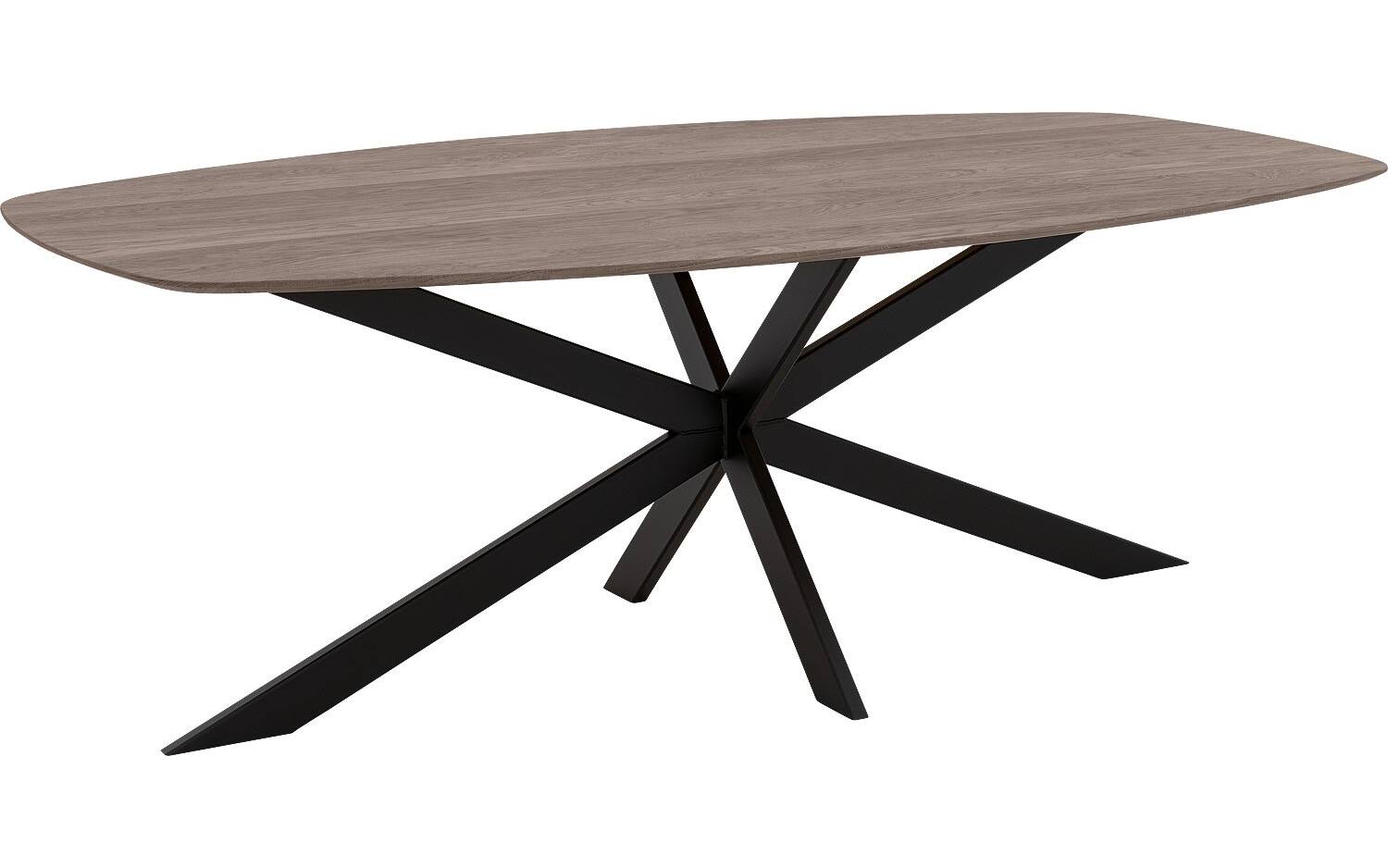 Goossens Excellent Eettafel Uniek, Semi ovaal 260 x 120 cm