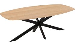 Goossens Excellent Eettafel Uniek, Semi ovaal 240 x 120 cm