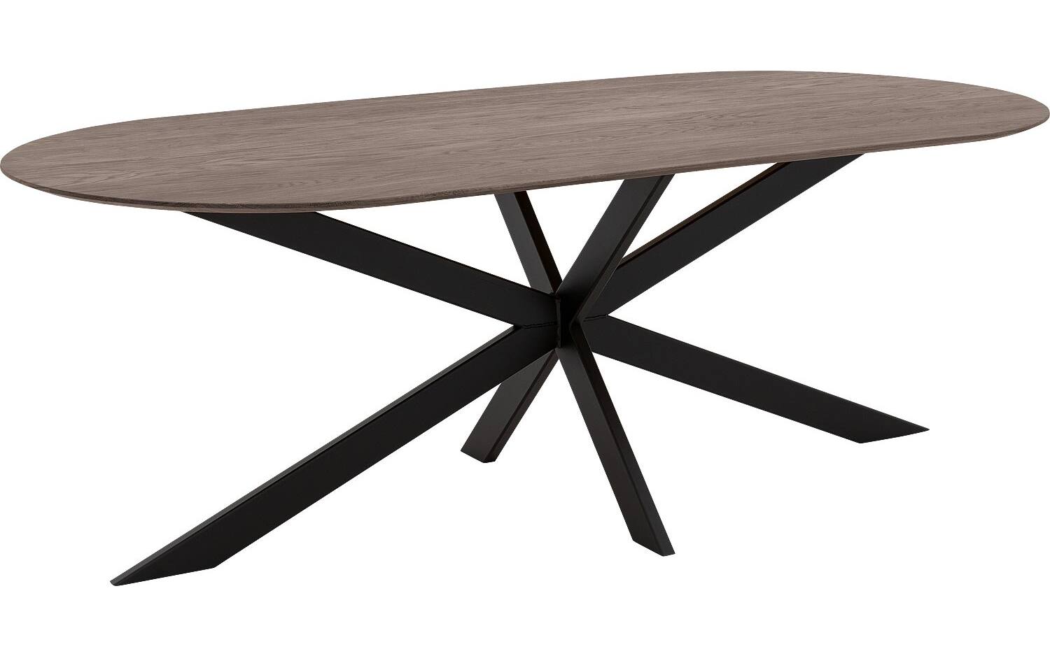 Goossens Excellent Eettafel Uniek, Semi rond 200 x 100 cm