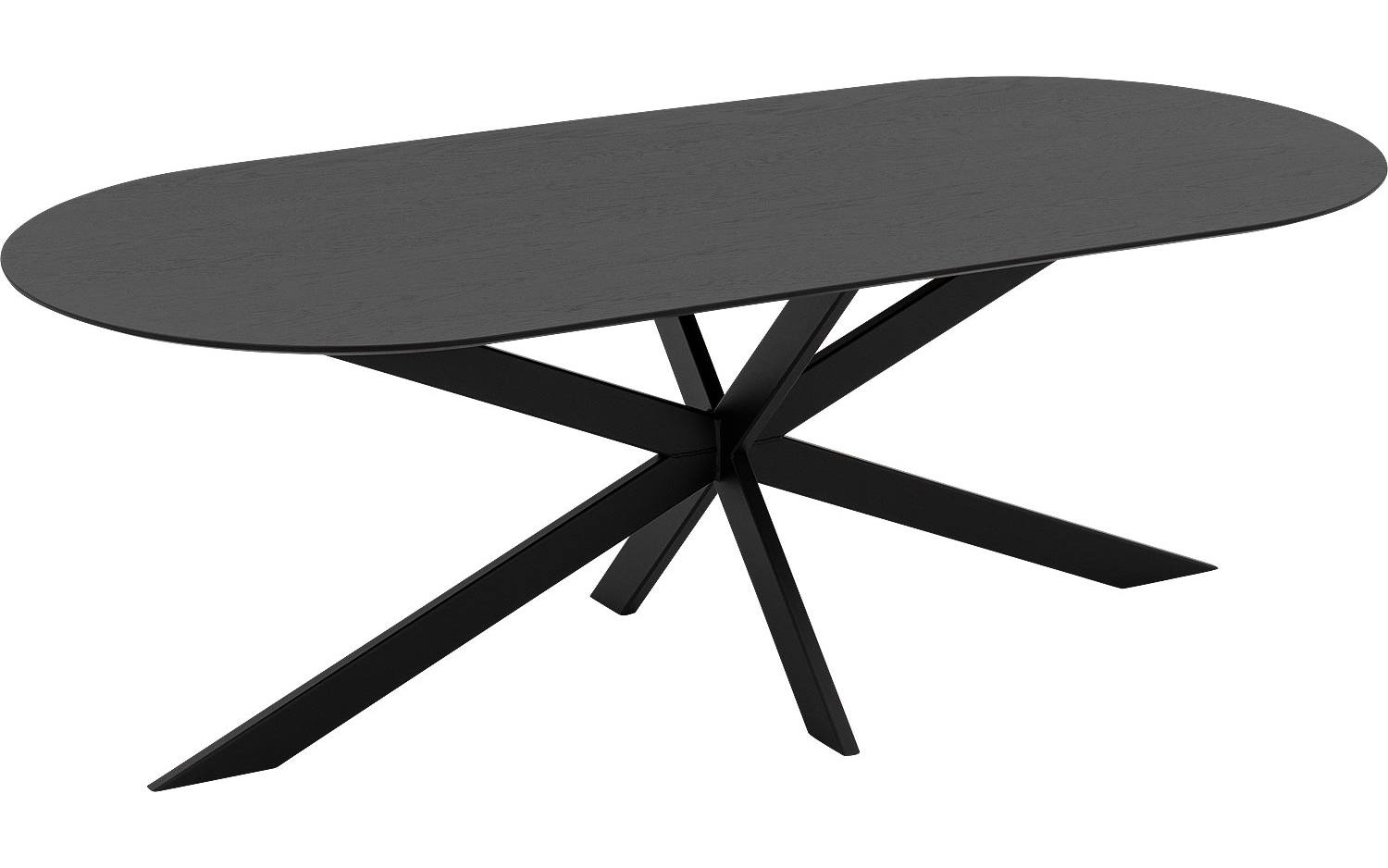Goossens Excellent Eettafel Uniek, Semi rond 260 x 100 cm