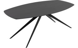 Goossens Excellent Eettafel Uniek, Semi ovaal 200 x 110 cm