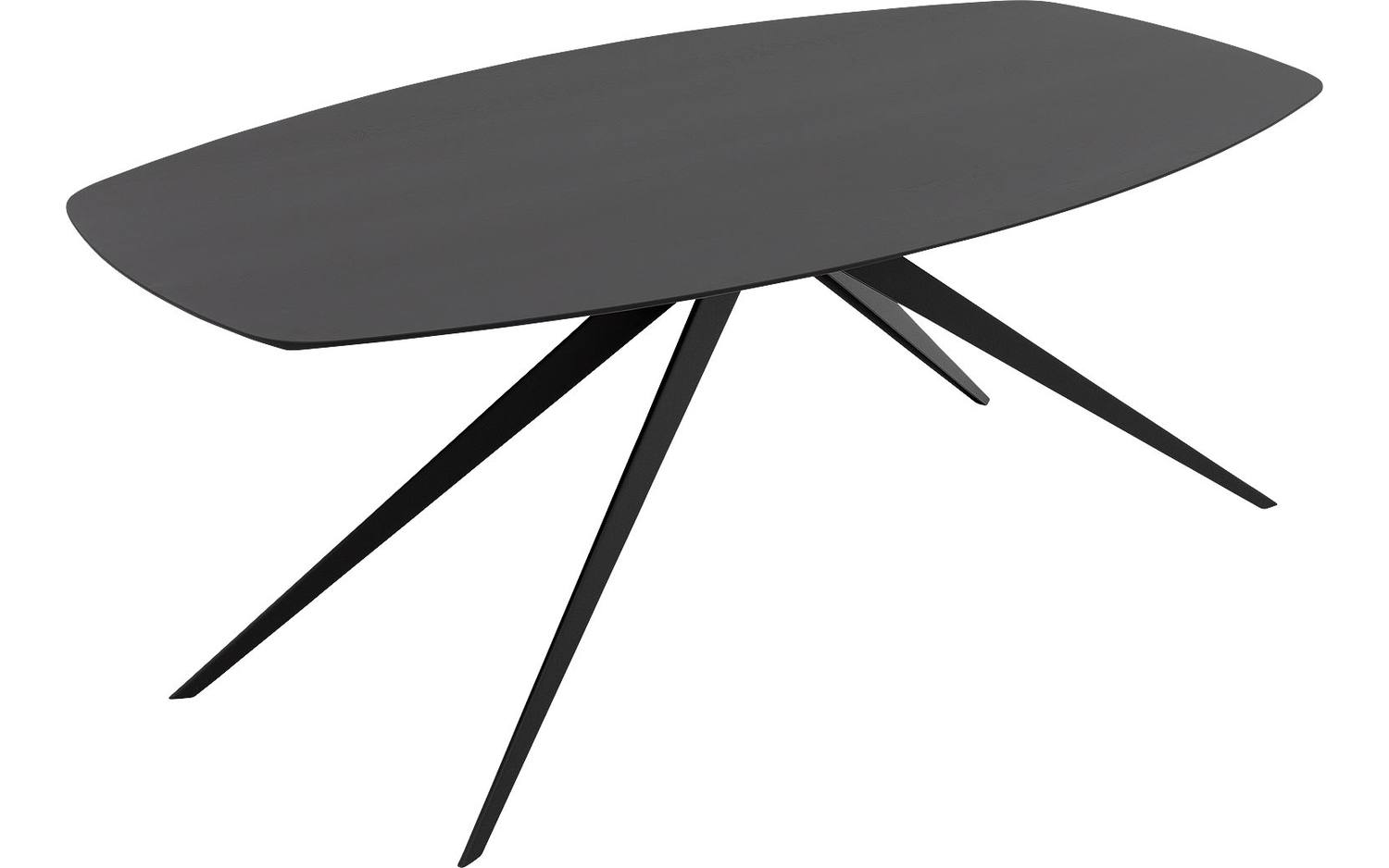 Goossens Excellent Eettafel Uniek, Semi ovaal 200 x 110 cm