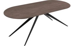 Goossens Excellent Eettafel Uniek, Semi rond 200 x 100 cm