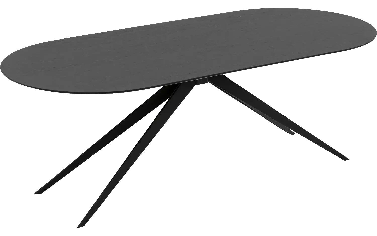Goossens Excellent Eettafel Uniek, Semi rond 220 x 100 cm