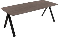 Goossens Excellent Eettafel Uniek, Semi rechthoekig 200 x 100 cm