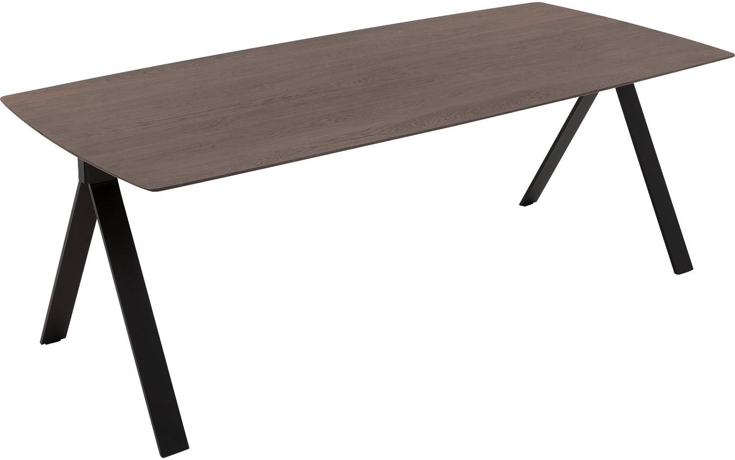 Goossens Excellent Eettafel Uniek, Semi rechthoekig 220 x 100 cm