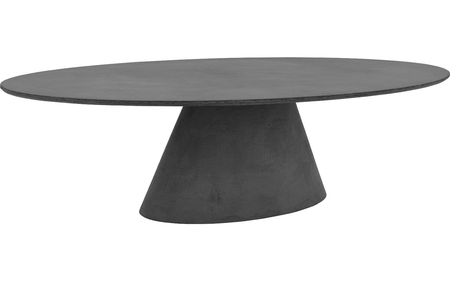 Goossens Eettafel Stone, Ovaal 280 x 120 cm