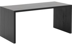Goossens Bijzettafel Quinze, hout eiken zwart, modern design, 110 x 50 x 50 cm
