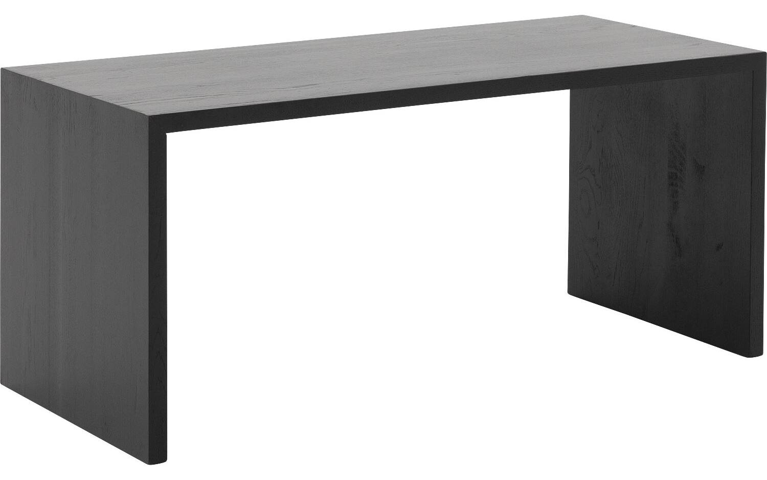 Goossens Bijzettafel Quinze, hout eiken zwart, modern design, 110 x 50 x 50 cm