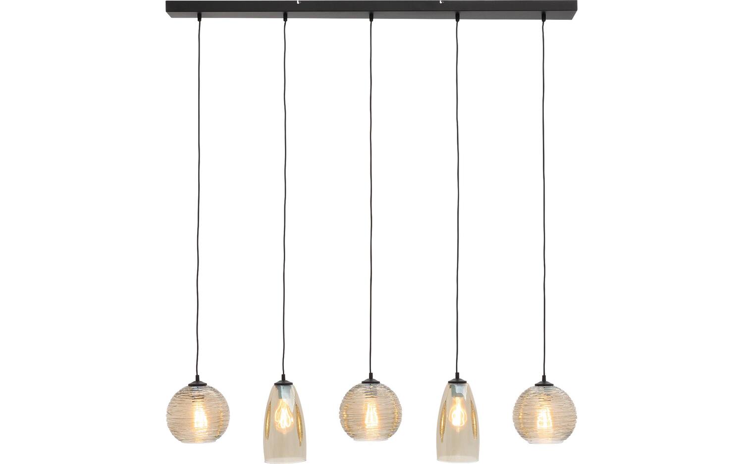 Goossens Hanglamp Soleil, Hanglamp met 5 lichtpunten