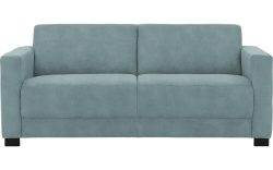 Goossens Bank My Style blauw, microvezel, 2,5-zits, stijlvol landelijk