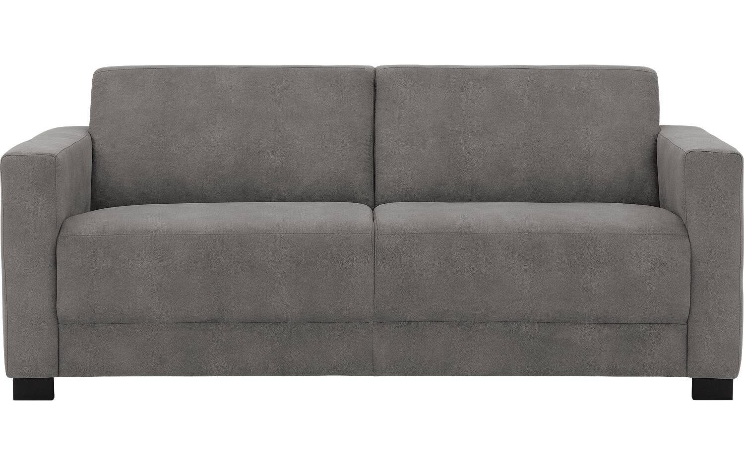 Goossens Bank My Style grijs, microvezel, 2,5-zits, stijlvol landelijk