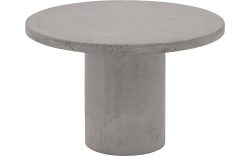 Goossens Salontafel Stone rond, beton grijs, urban industrieel, 50 x 31 x 50 cm