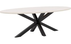 Goossens Eettafel Stone, Ovaal 240 x 120 cm
