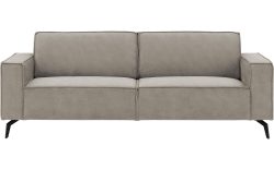 Goossens Hoekbank Hercules grijs, microvezel, 3-zits, modern design