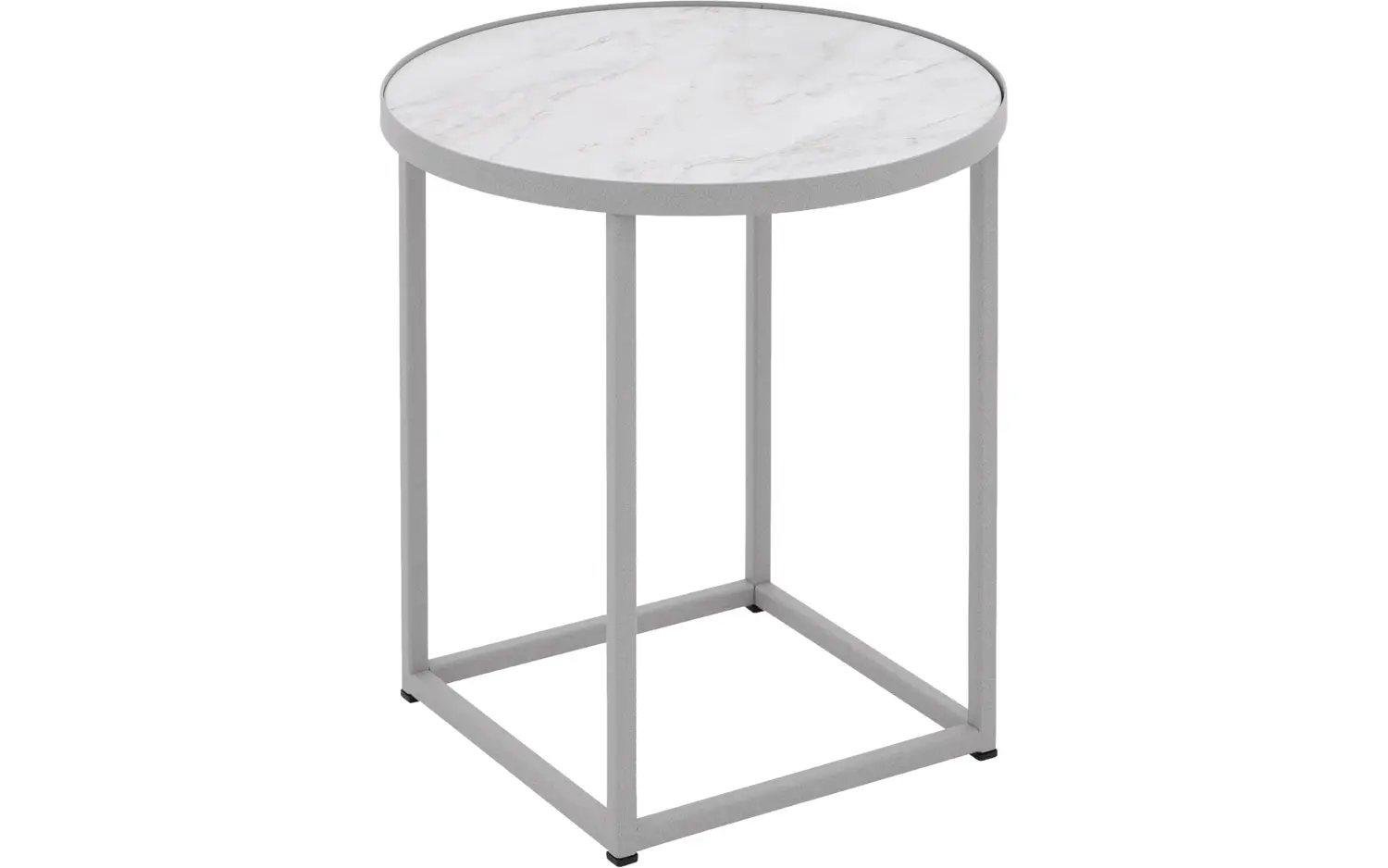 Goossens Salontafel Livia rond, hpl roze, modern design, 41 x 42 x 41 cm