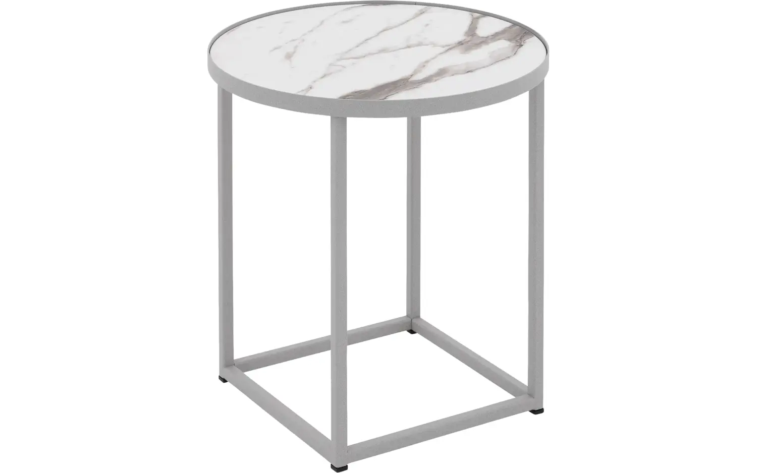 Goossens Salontafel Livia rond, hpl zwart, modern design, 41 x 42 x 41 cm