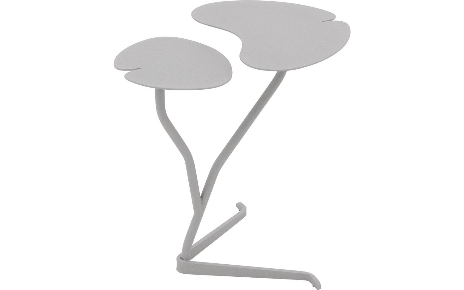 Goossens Salontafel Lelie organisch, metaal grijs,, 51 x 53 x 38 cm