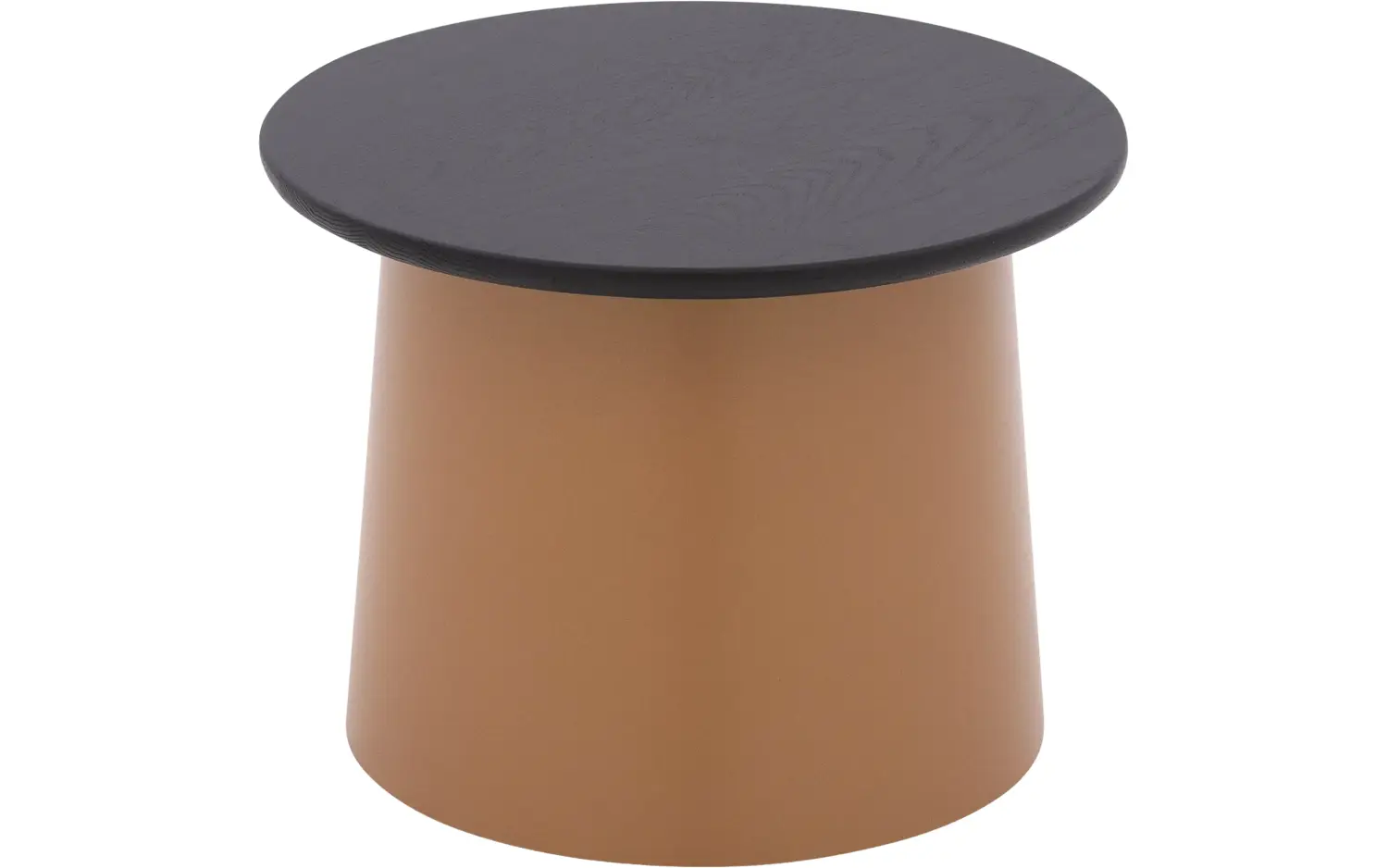 Goossens Excellent Salontafel Uniek rond, hout eiken zwart, elegant chic, 50 x 37 x 50 cm