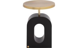 Goossens Bijzettafel Albin, metaal goud,, 41 x 57 x 41 cm